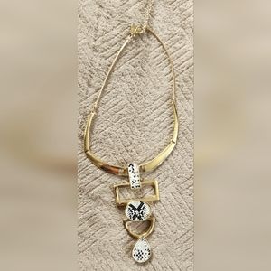 NY& Co Snakeskin/Gold Necklace